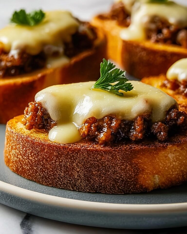 Cheesy Sloppy Joe Toast Recipe