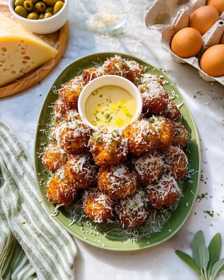 Cheese Stuffed Fried Olives Appetizer Recipe
