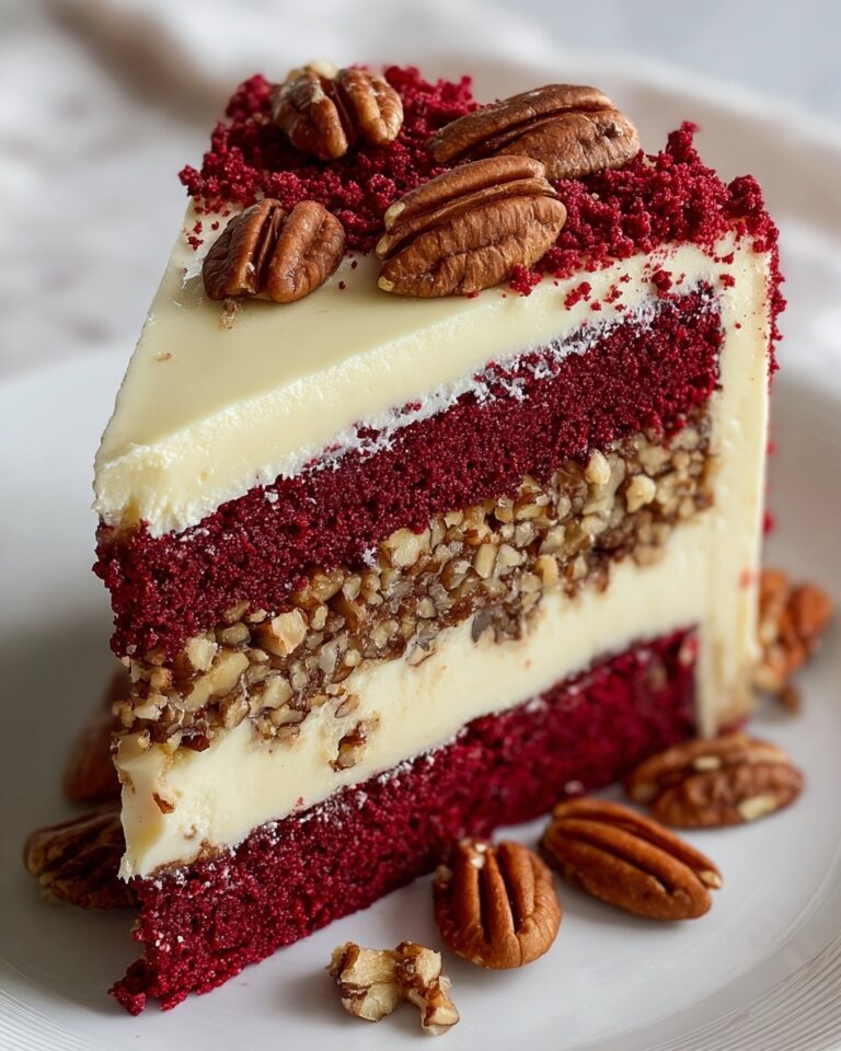 Pecan Red Velvet Cheesecake Recipe