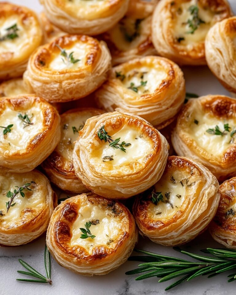 Brie and Jam Puff Pastry Bites Recipe