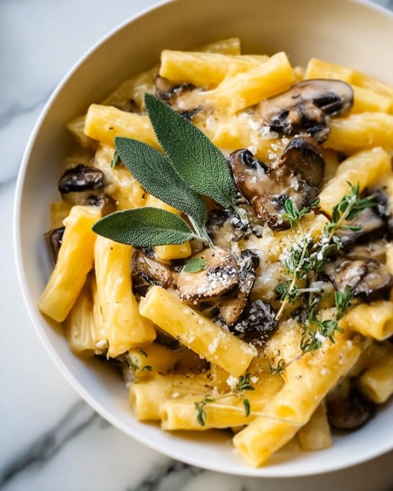 Sage Butter Pasta with Mushrooms Recipe
