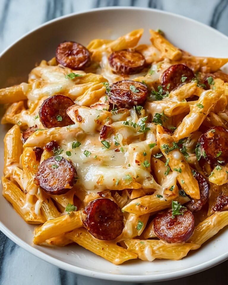 Cheesy Sausage Penne Bake Recipe