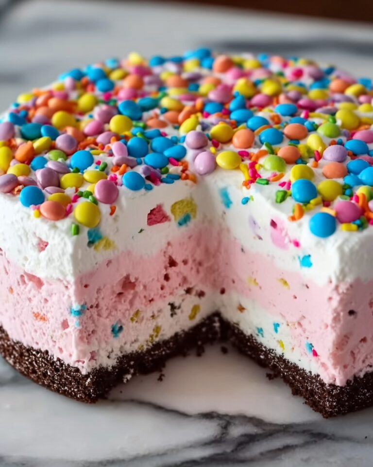 Funfetti Strawberry Ice Cream Cake Recipe