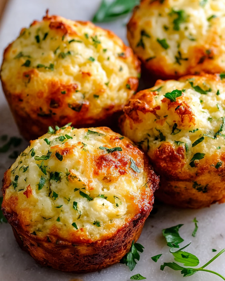 Crispy Parmesan Zucchini Potato Muffins Recipe
