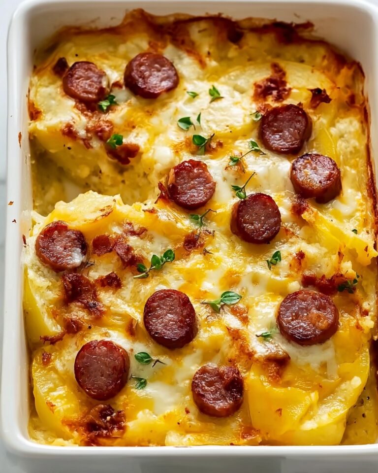 Cheesy Ranch Potatoes with Smoked Sausage Recipe
