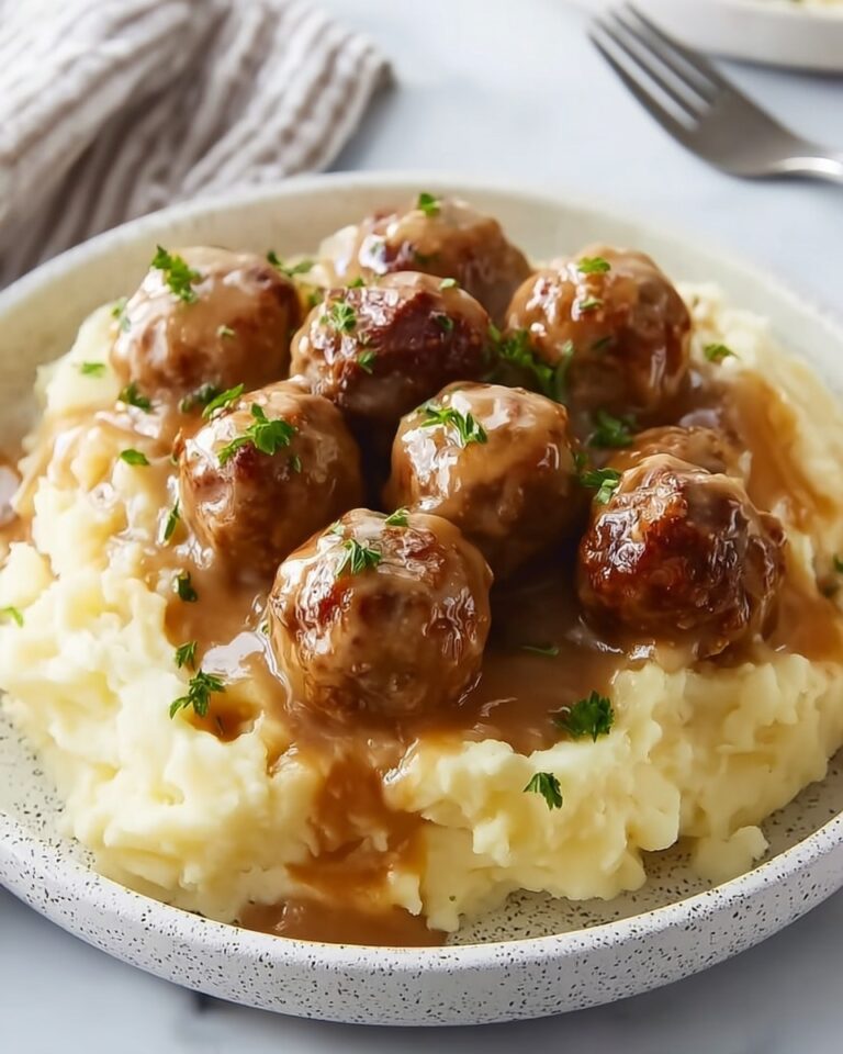 Slow Cooker Salisbury Steak Meatballs Recipe