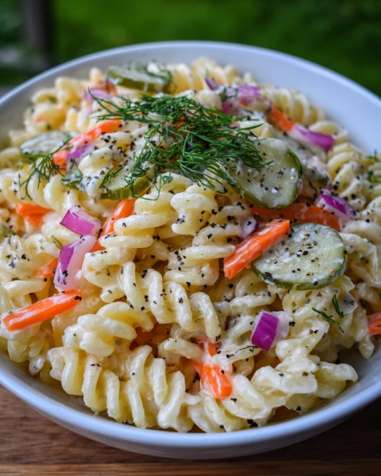 Tangy Dill Pickle Pasta Salad Recipe