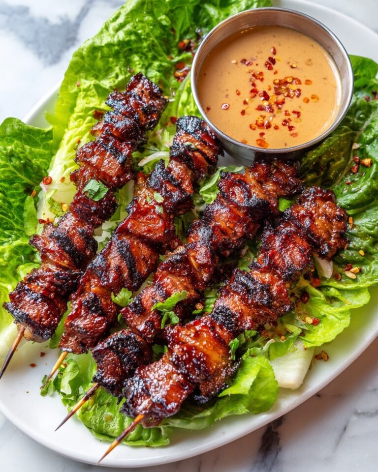 Grilled Thai Coconut Chicken Skewers with Peanut Sauce Recipe
