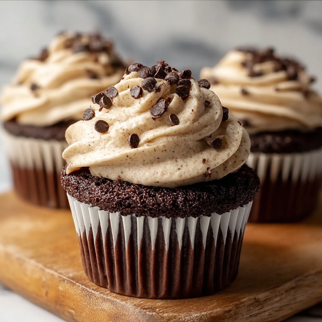Brownie Stuffed Cookie Dough Cupcakes Recipe - Recipe Image