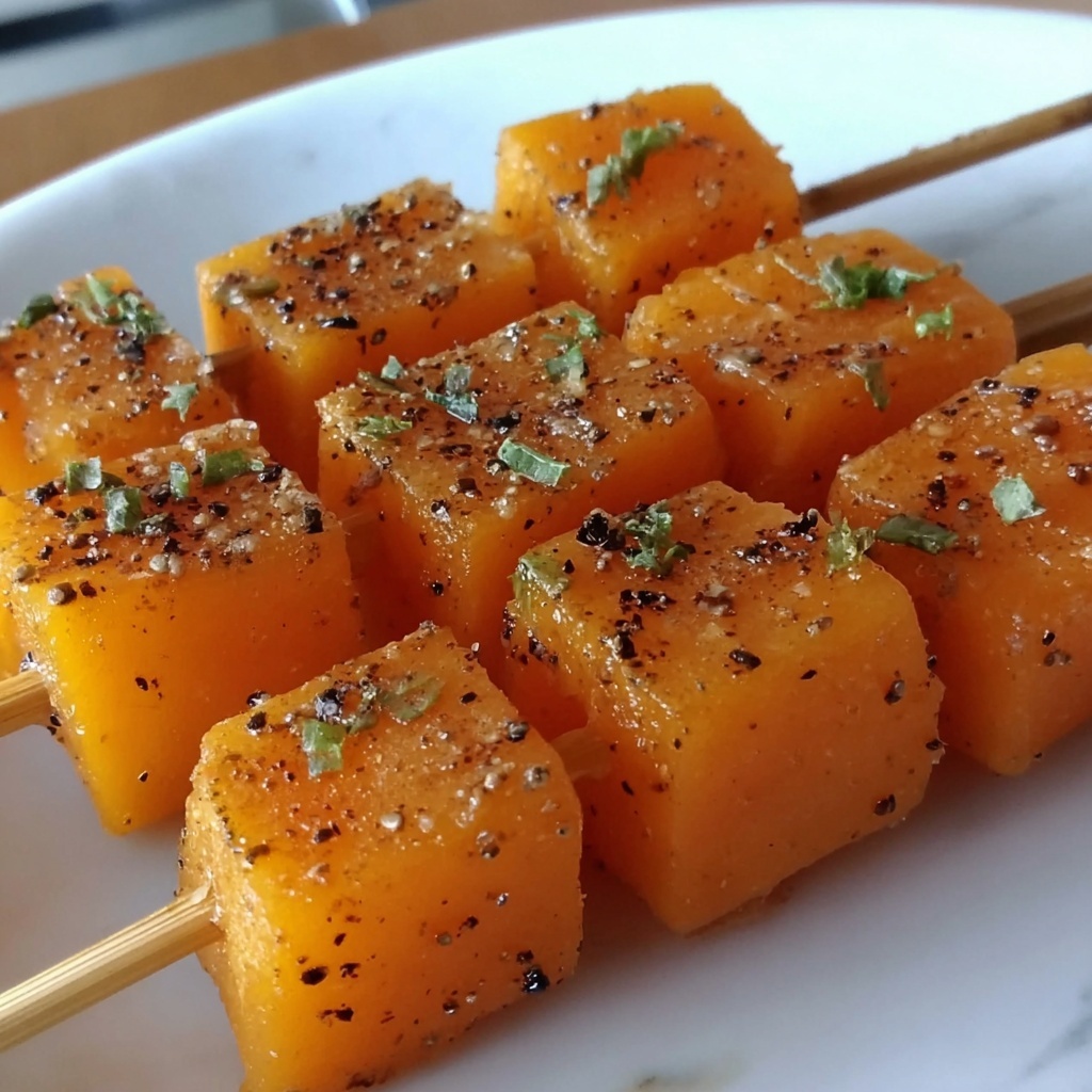 Skewered Cantaloupe with Mozzarella and Mint Recipe - Recipe Image