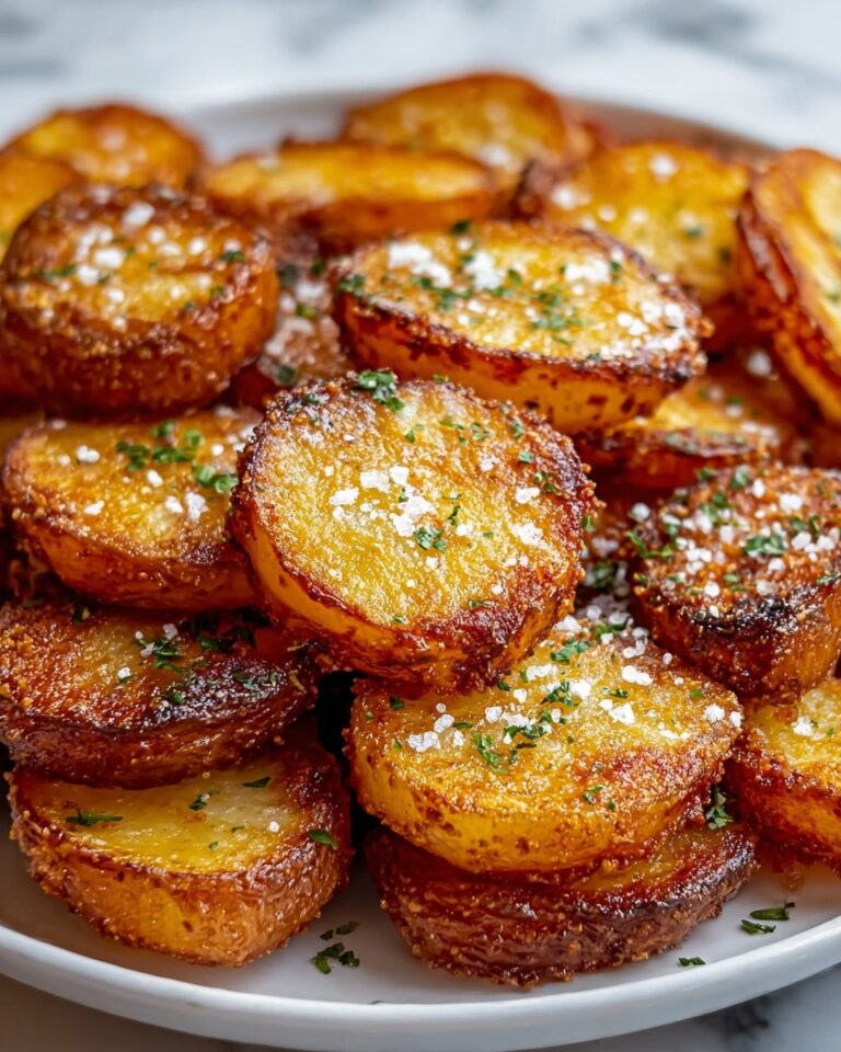 Crispy Garlic Parmesan Crusted Potatoes Recipe