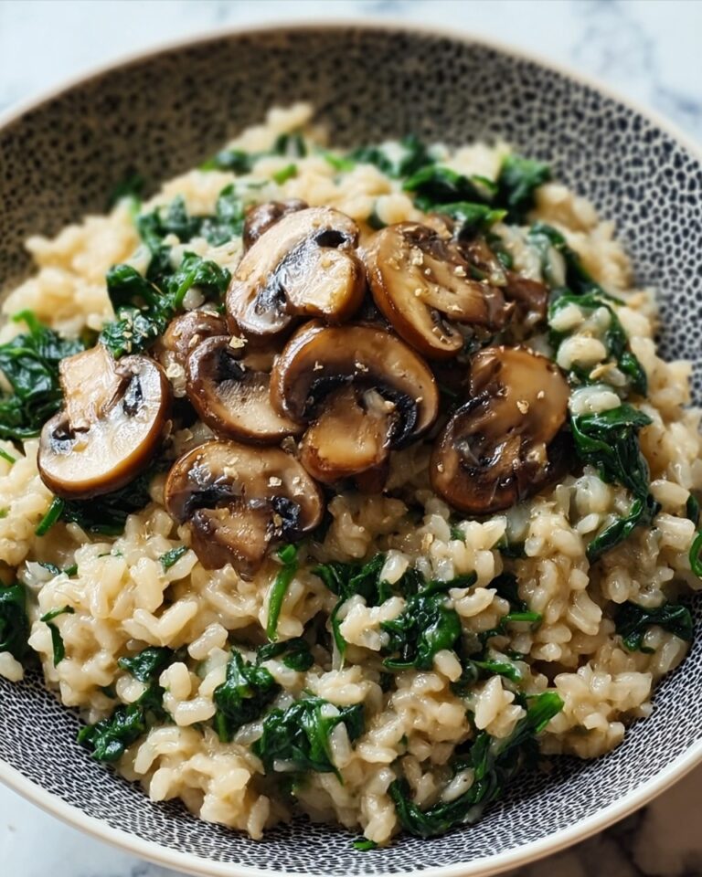 Low Carb Mushroom & Spinach Cauliflower Rice Recipe