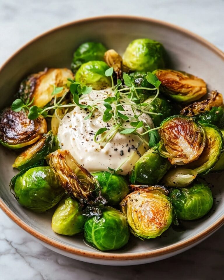 Crispy Brussels Sprouts with Dijon Aioli Recipe